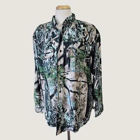 Dickies Other - Dickies Camouflage Long Sleeve Button Up Shirt XLarge Vanish Arid Ridge Pattern
